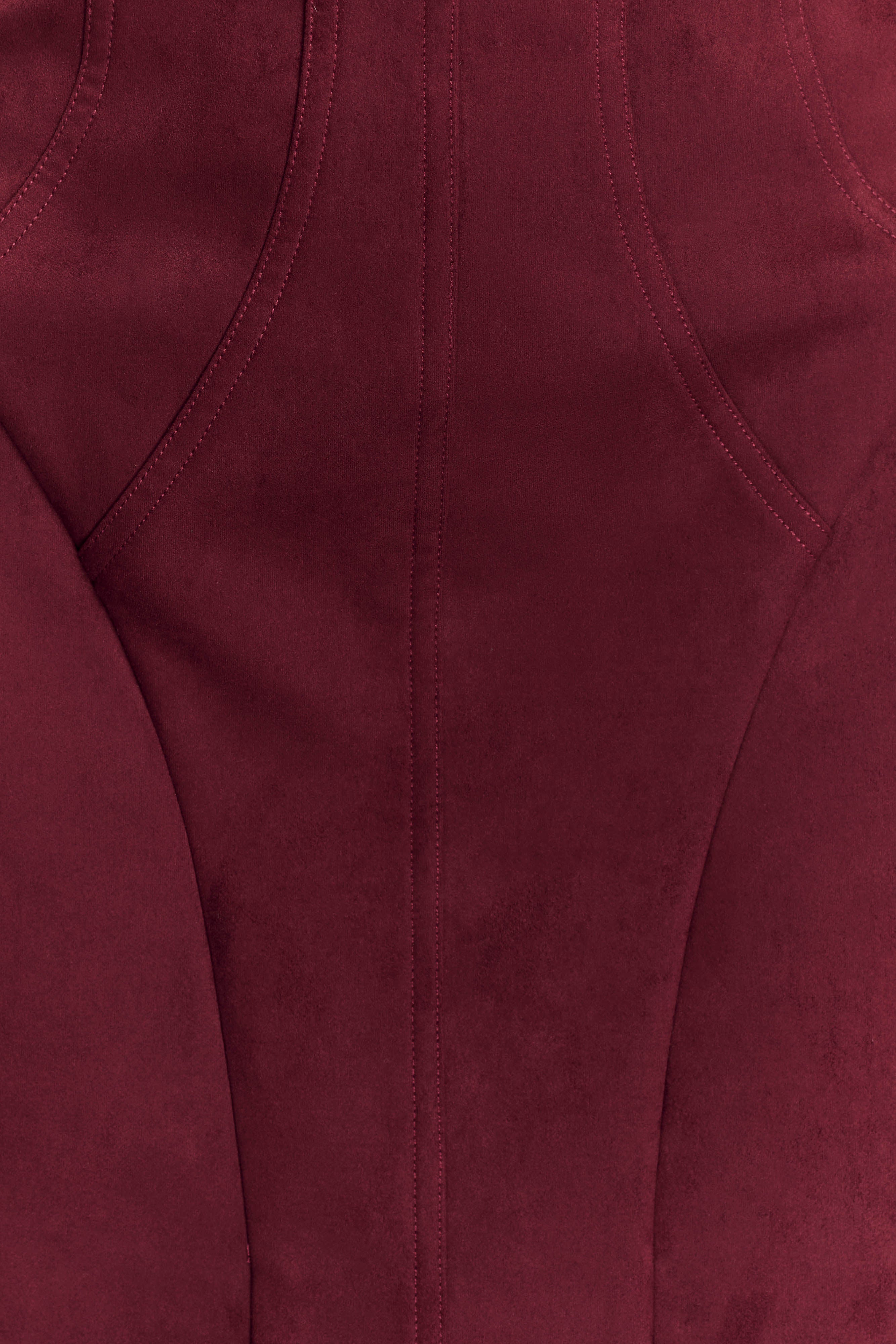 Andy Faux Suede Mini Dress Wine