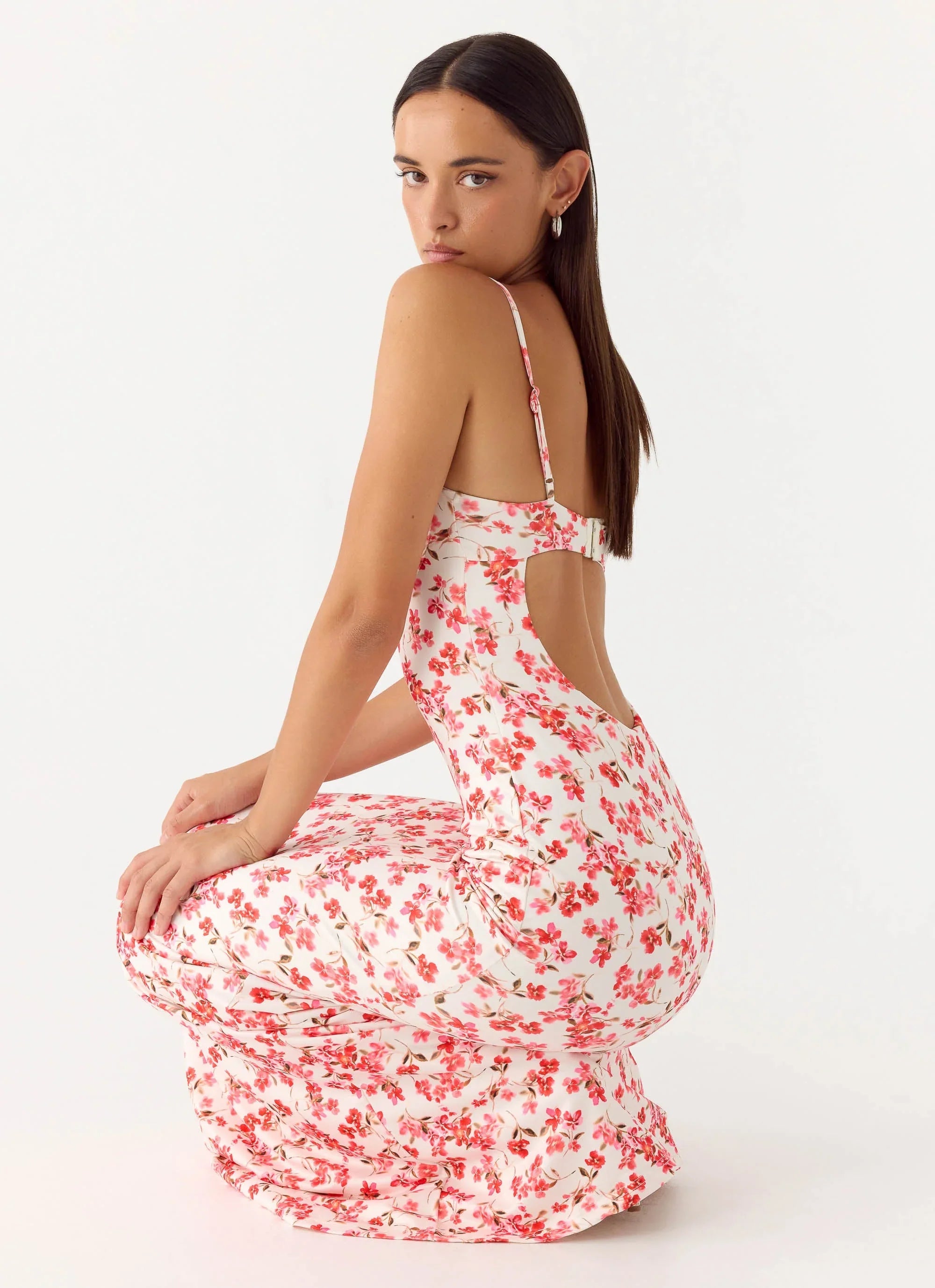 Vamonos Maxi Dress Porcelain Rose
