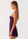 Gabrietta Mini Dress Plum