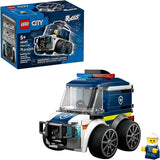 LEGO City Rides Police Truck Building Toy for Kids Pretend Play Set for Boys Girls Ages 5 with Police Officer Junior Minifigure Gift Idea for Birthdays 60481