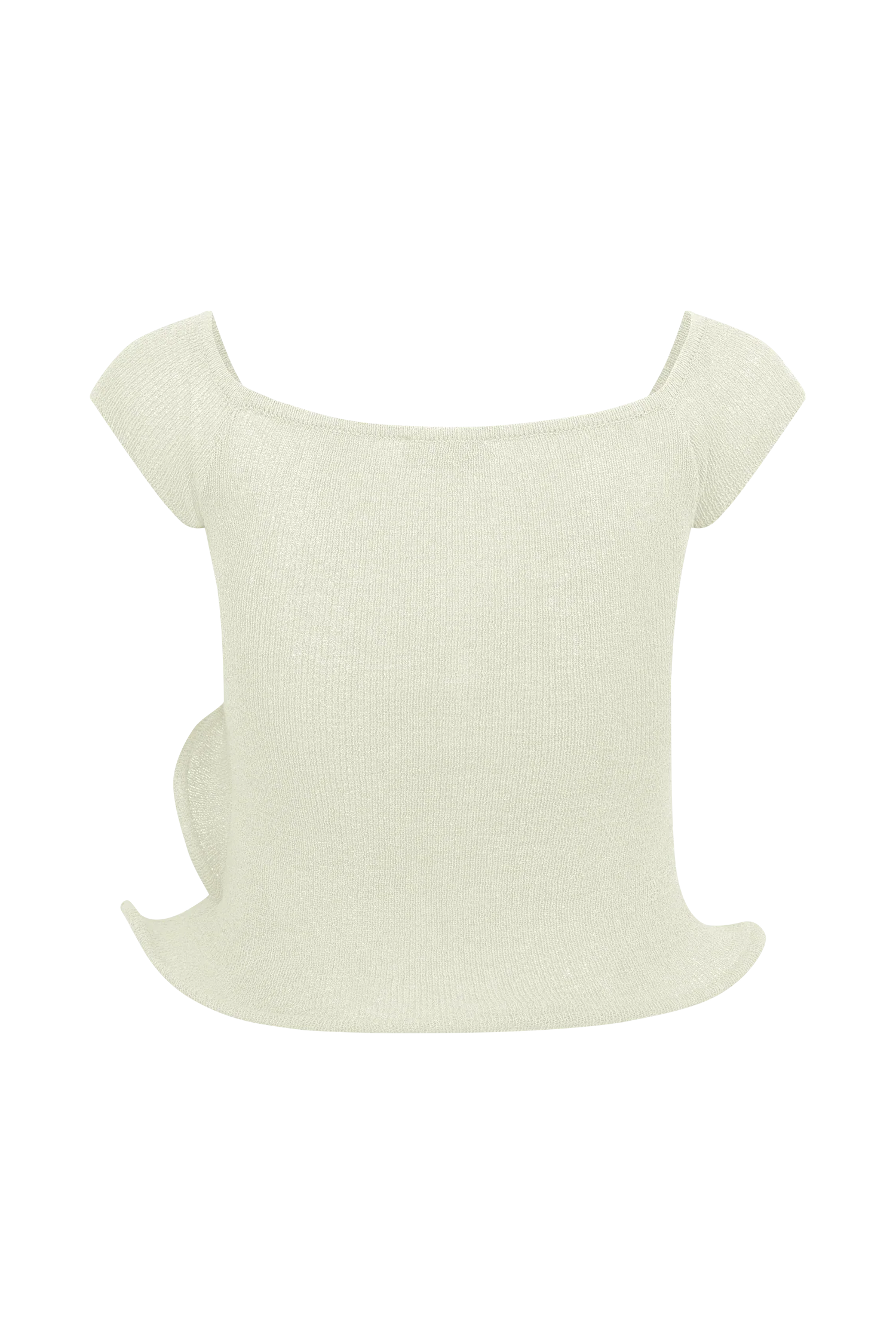 Haisley Off Shoulder Knit Top Ivory