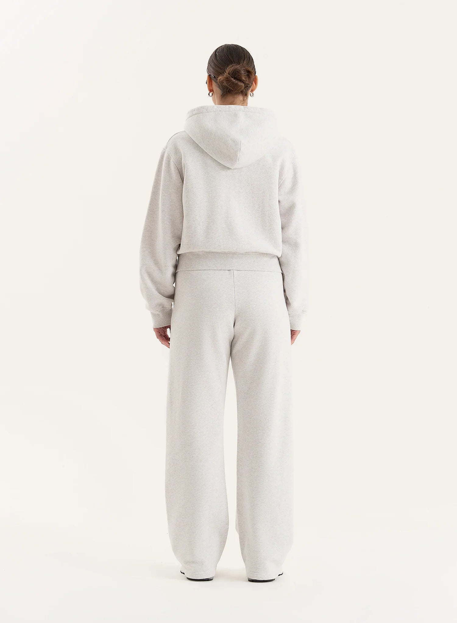 Grey Sports Club Slogan Zip Hoodie