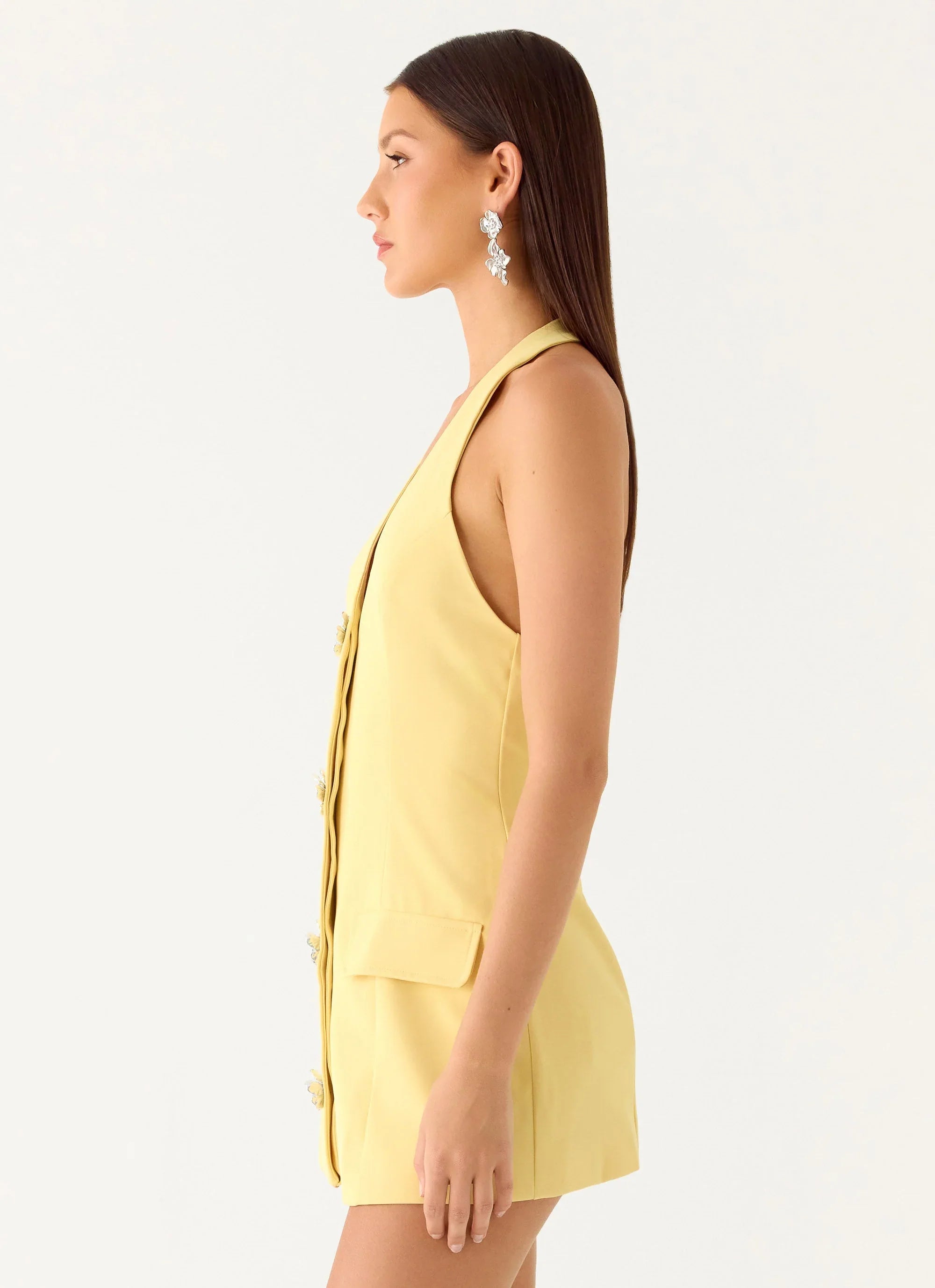 Jeanie Mini Dress Yellow