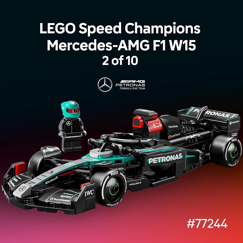 LEGO Speed Champions Ultimate Formula 1 Collectors Pack Contains 10 Sets in 1 Includes Exclusive Poster Collectible F1 Model Car Kit Gift for Race Car Fans 66802