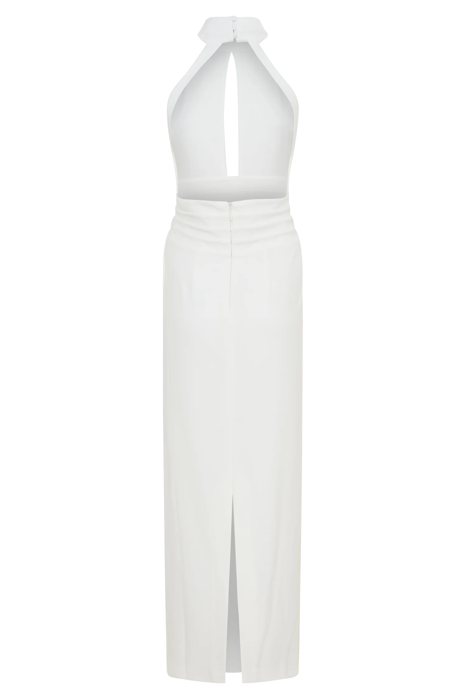 Elan Stretch Crepe Maxi Dress White