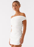 Morgan Off Shoulder Mini Dress Ivory