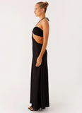 Sweetheart Cut Out Maxi Dress Black