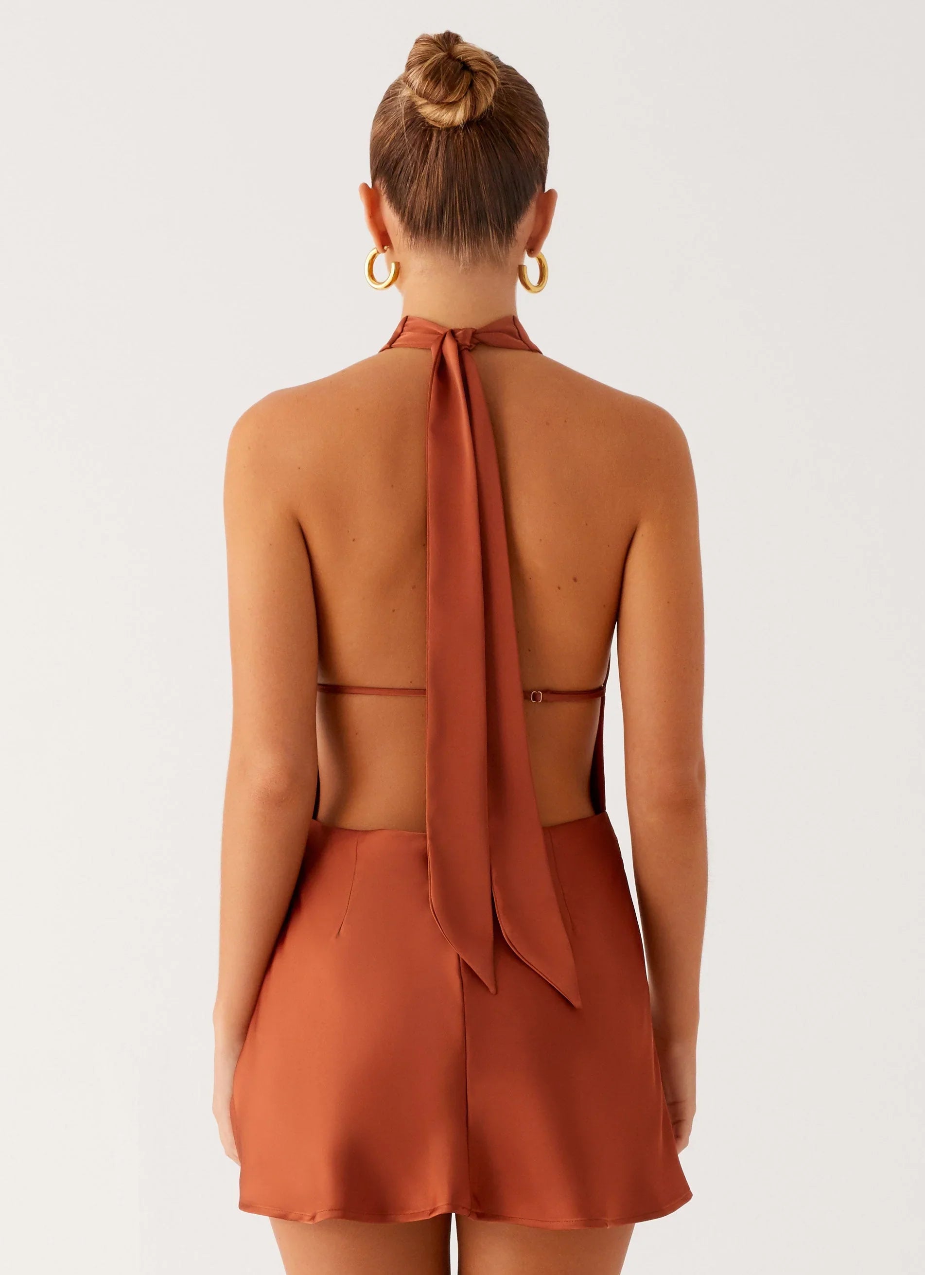 Golden Dunes Mini Dress Rust