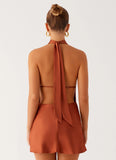 Golden Dunes Mini Dress Rust