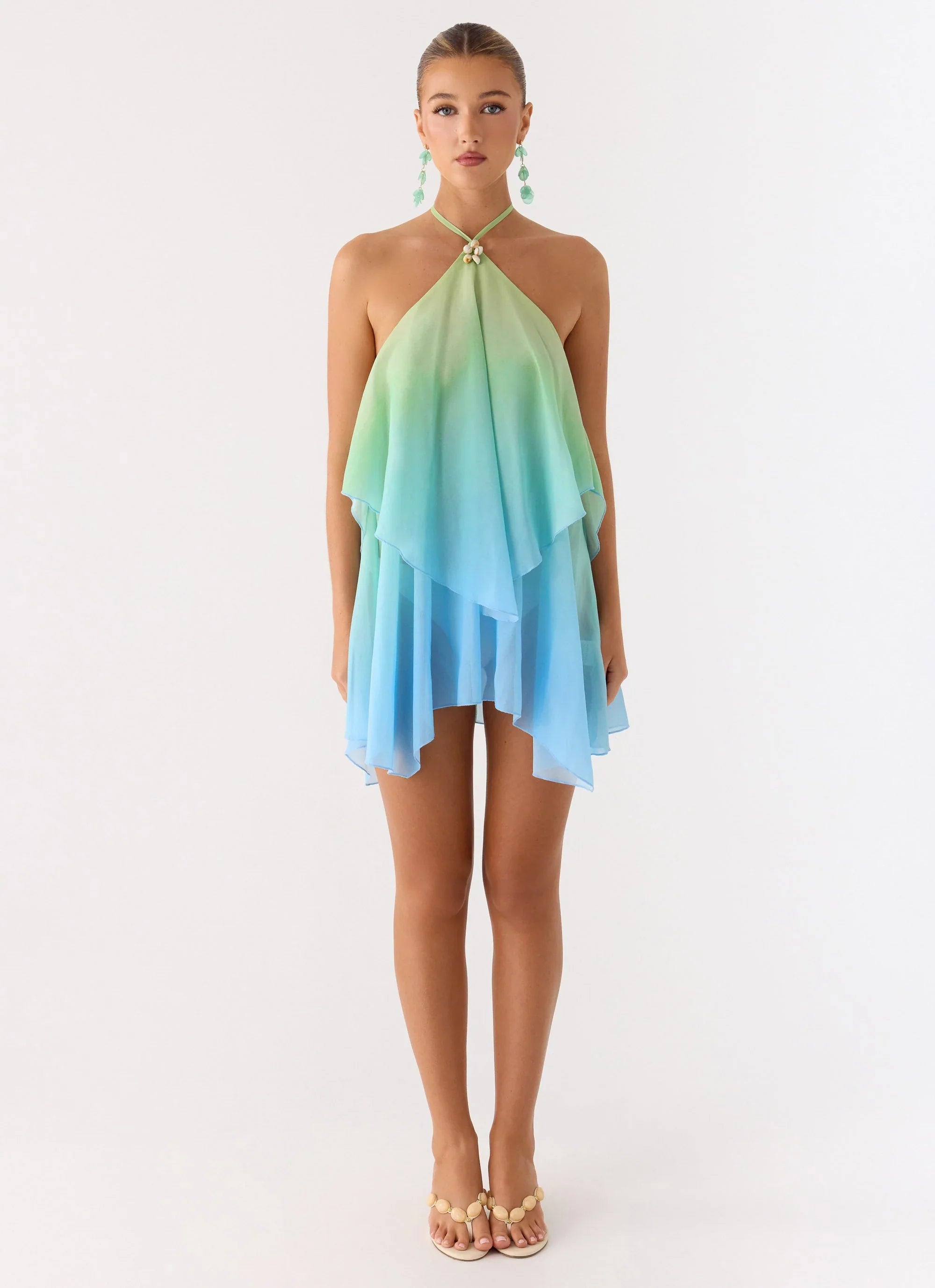 Twin Flame Mini Dress Sea Ombre