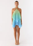Twin Flame Mini Dress Sea Ombre
