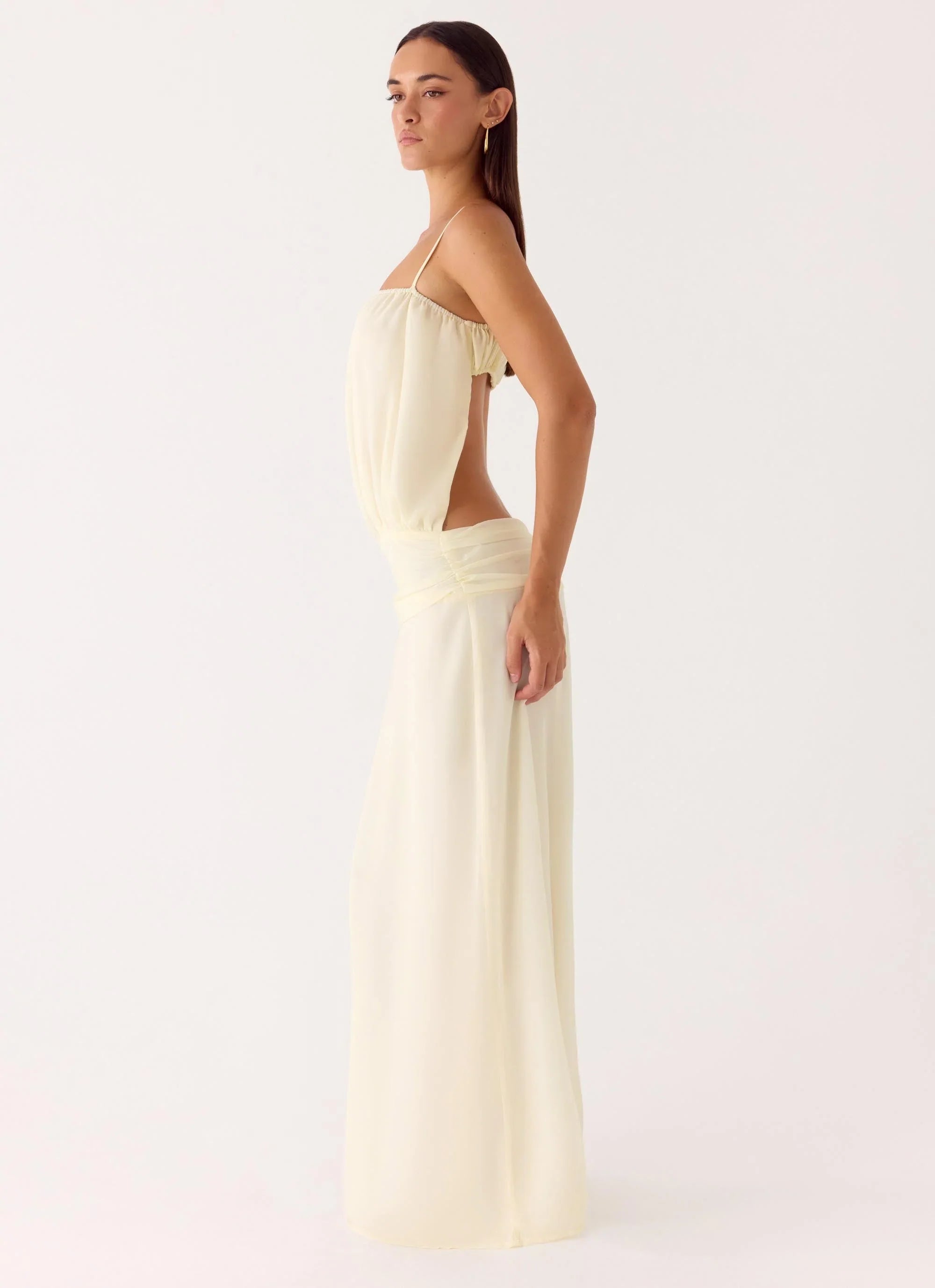 Citrus Kiss Maxi Dress Baby Yellow