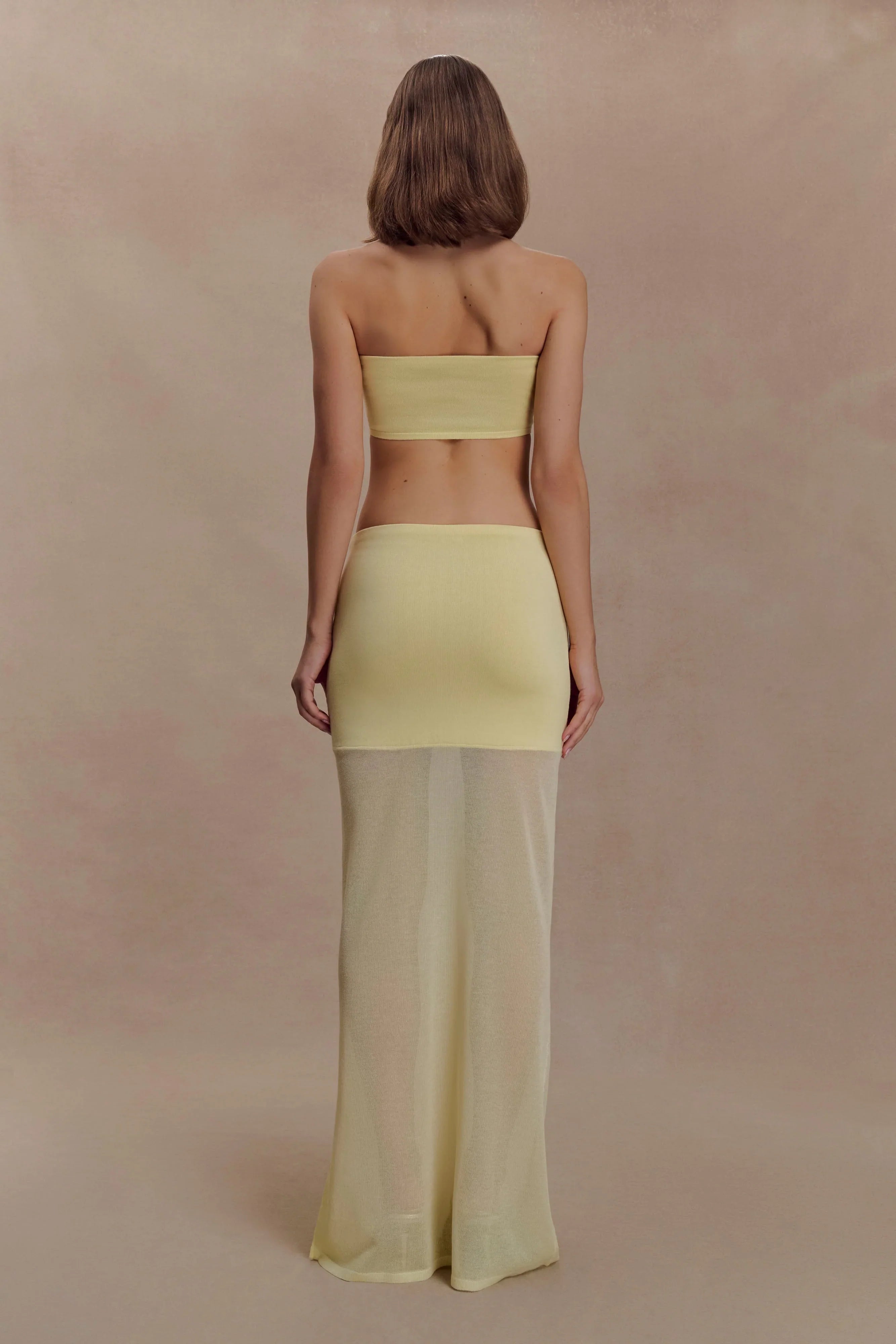 Tanyel Knit Bandeau Top Lemon