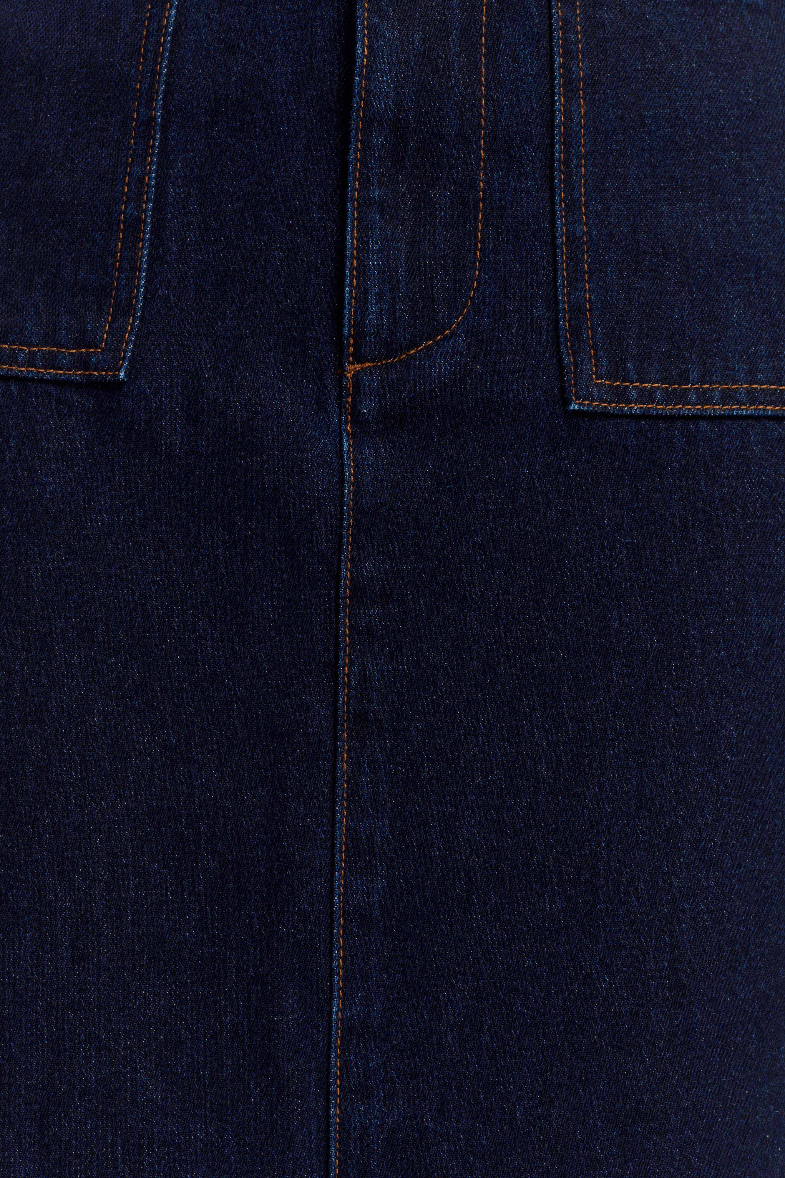 Fallon Denim Midi Skirt Indigo Blue