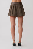Romy Mini Skirt With Hardware Herringbone
