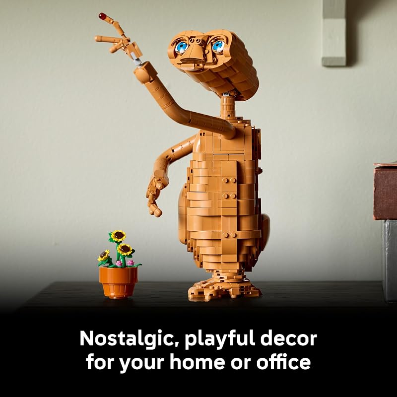 LEGO Ideas ET the Extra Terrestrial 21370 Collectible Building Set for Adults Ages 18 Relaxation Activity Posable Figure W Light Brick 1226 pieces Gift for Fans
