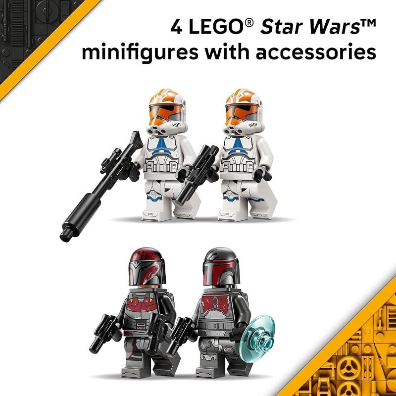 LEGO Star Wars Siege of Mandalore Battle Pack Building Toy for Boys Girls The Mandalorian Pretend Play Set W 4 Character Minifigures for Kids Fans Ages 6 Gift Idea for Birthdays 75449