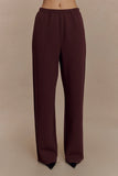 August Straight Leg Jogger Chocolate