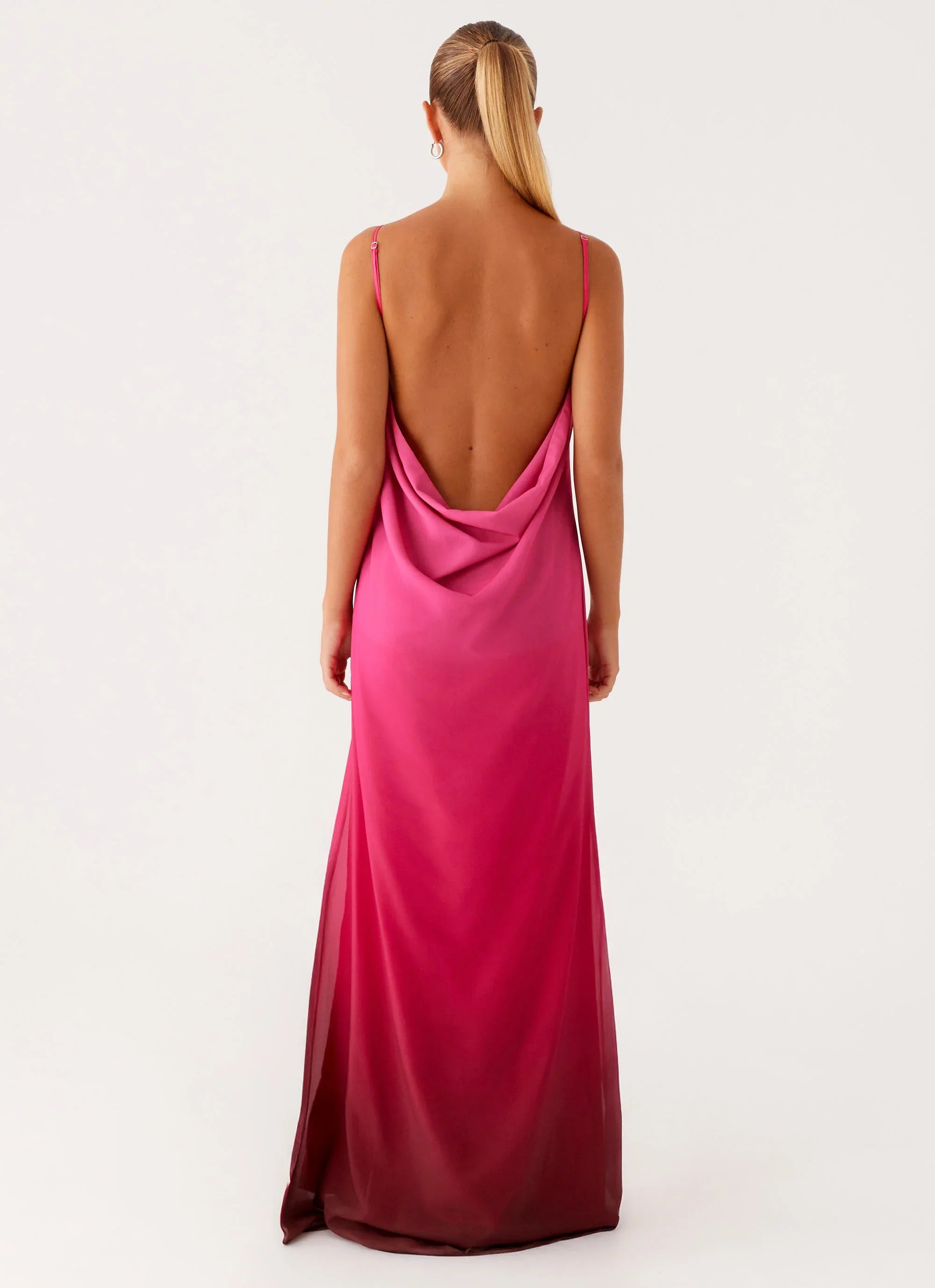 Marianne Maxi Dress Fuchsia Gradient