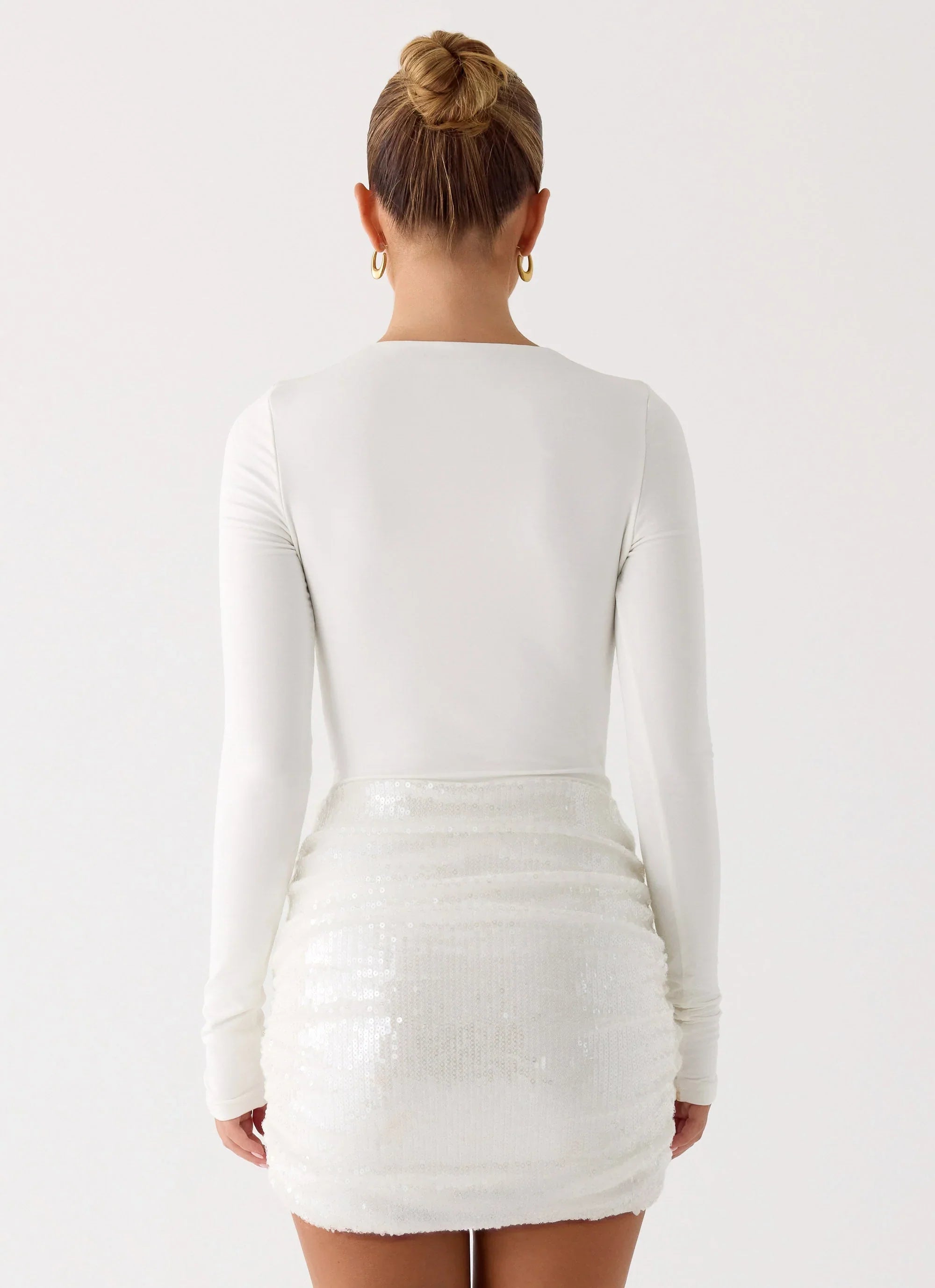 Overprotected Sequin Mini Dress White