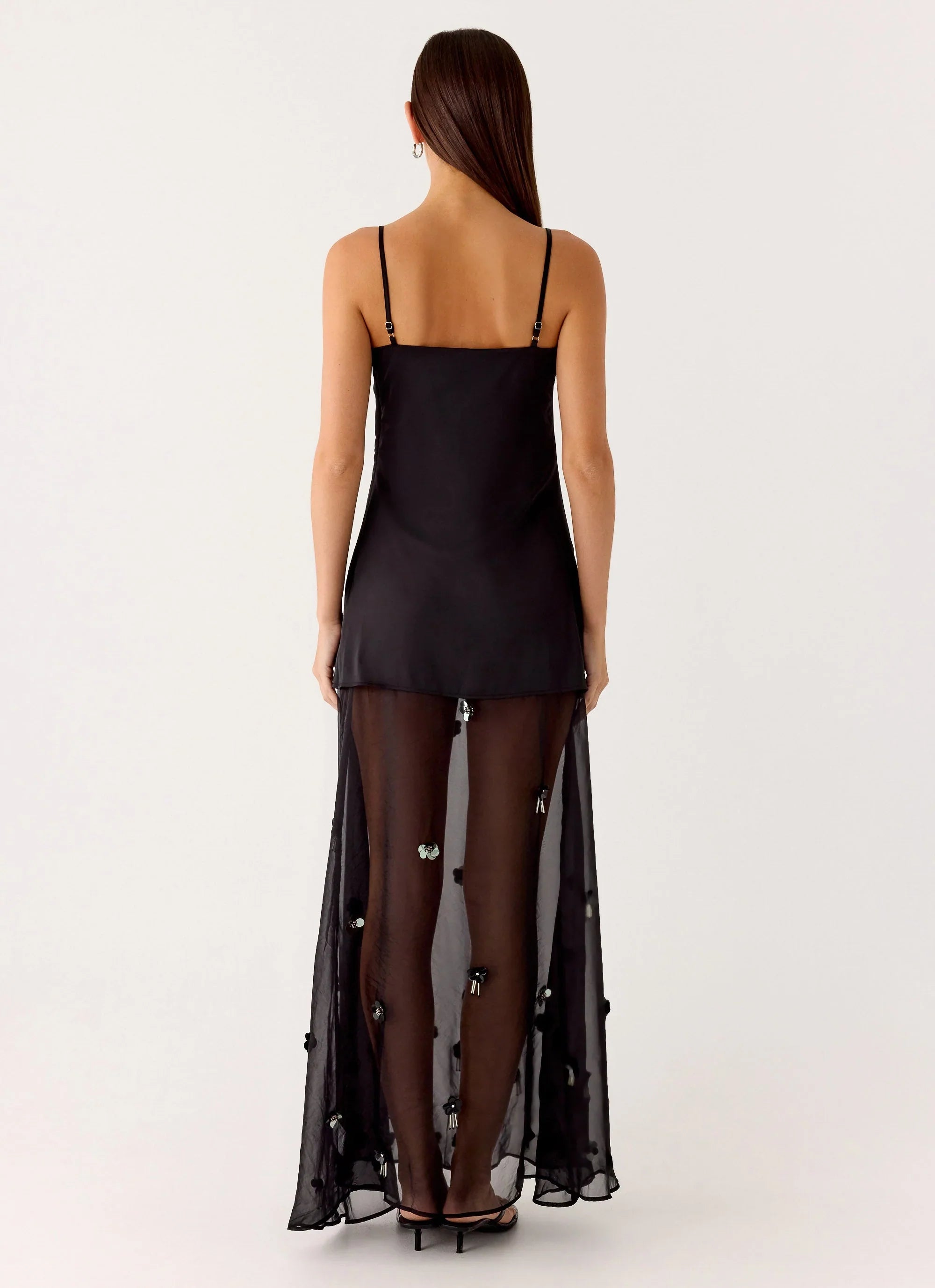 Jesiah Embellished Maxi Dress Black