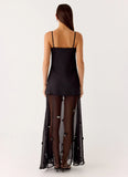 Jesiah Embellished Maxi Dress Black