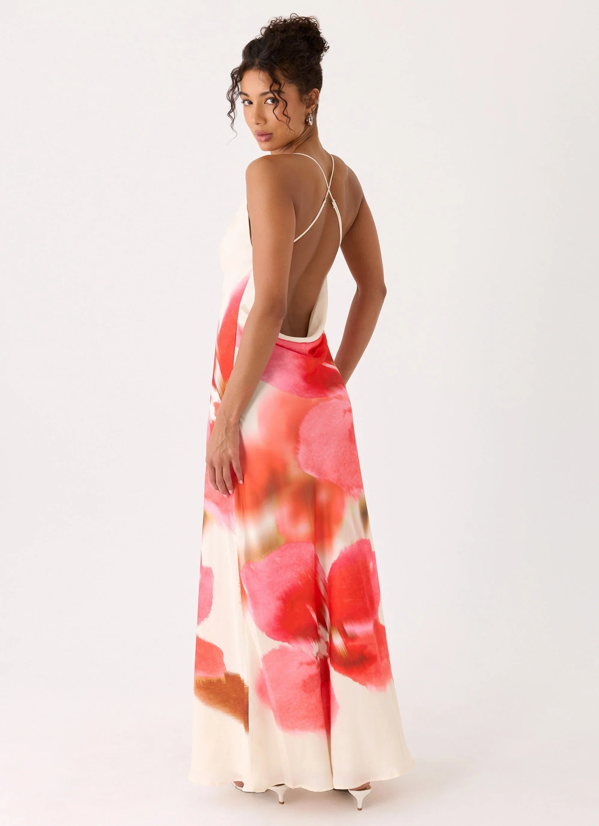 Samya Cowl Maxi Dress Porcelain Rose