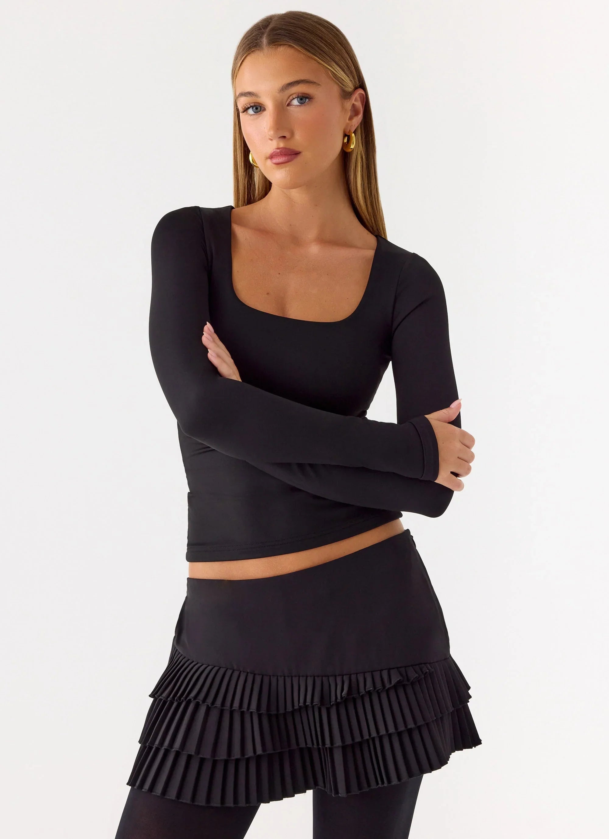 Skyler Mini Skort Black