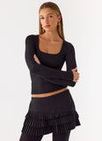 Skyler Mini Skort Black