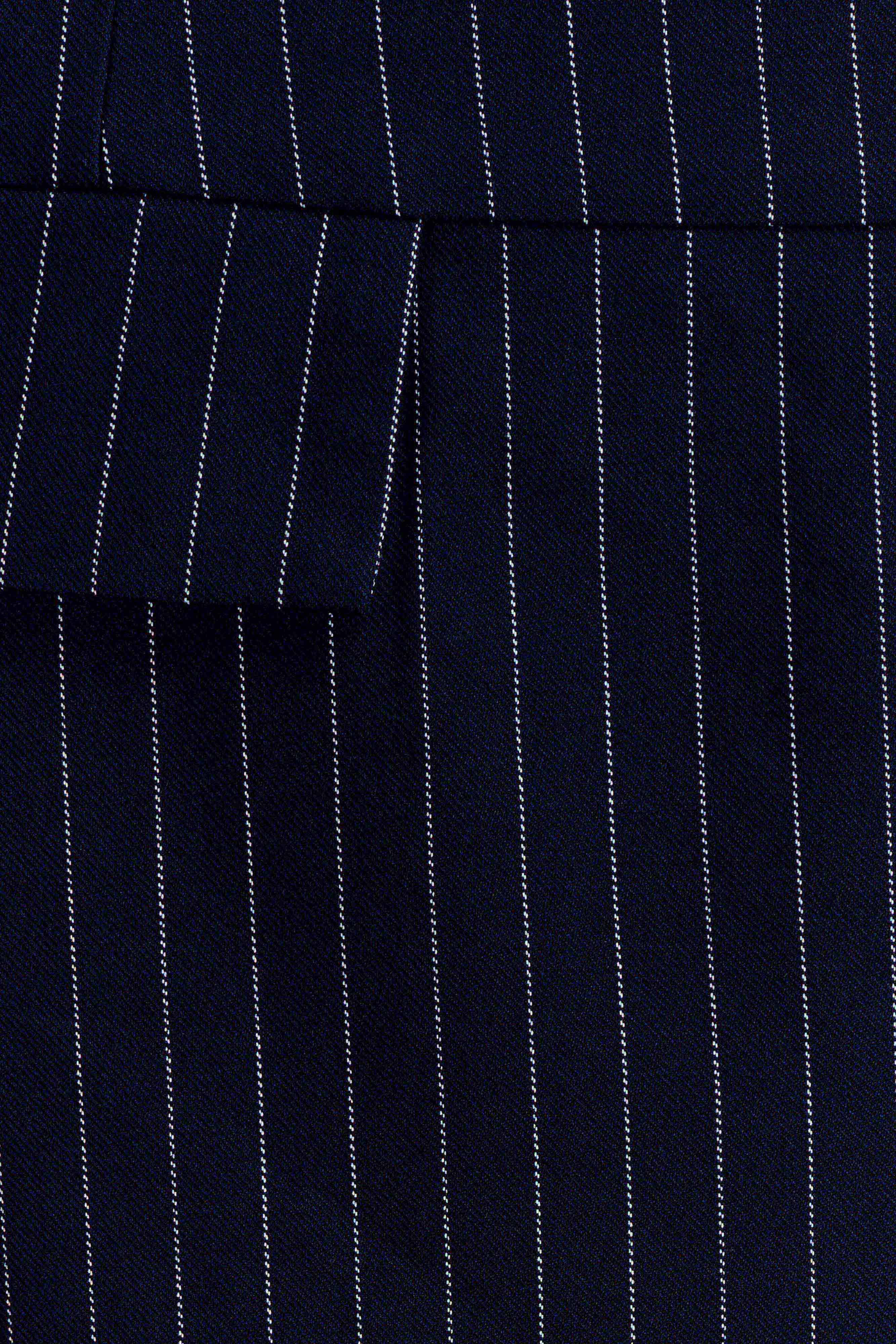 Cassie Column Maxi Skirt Navy Pinstripe