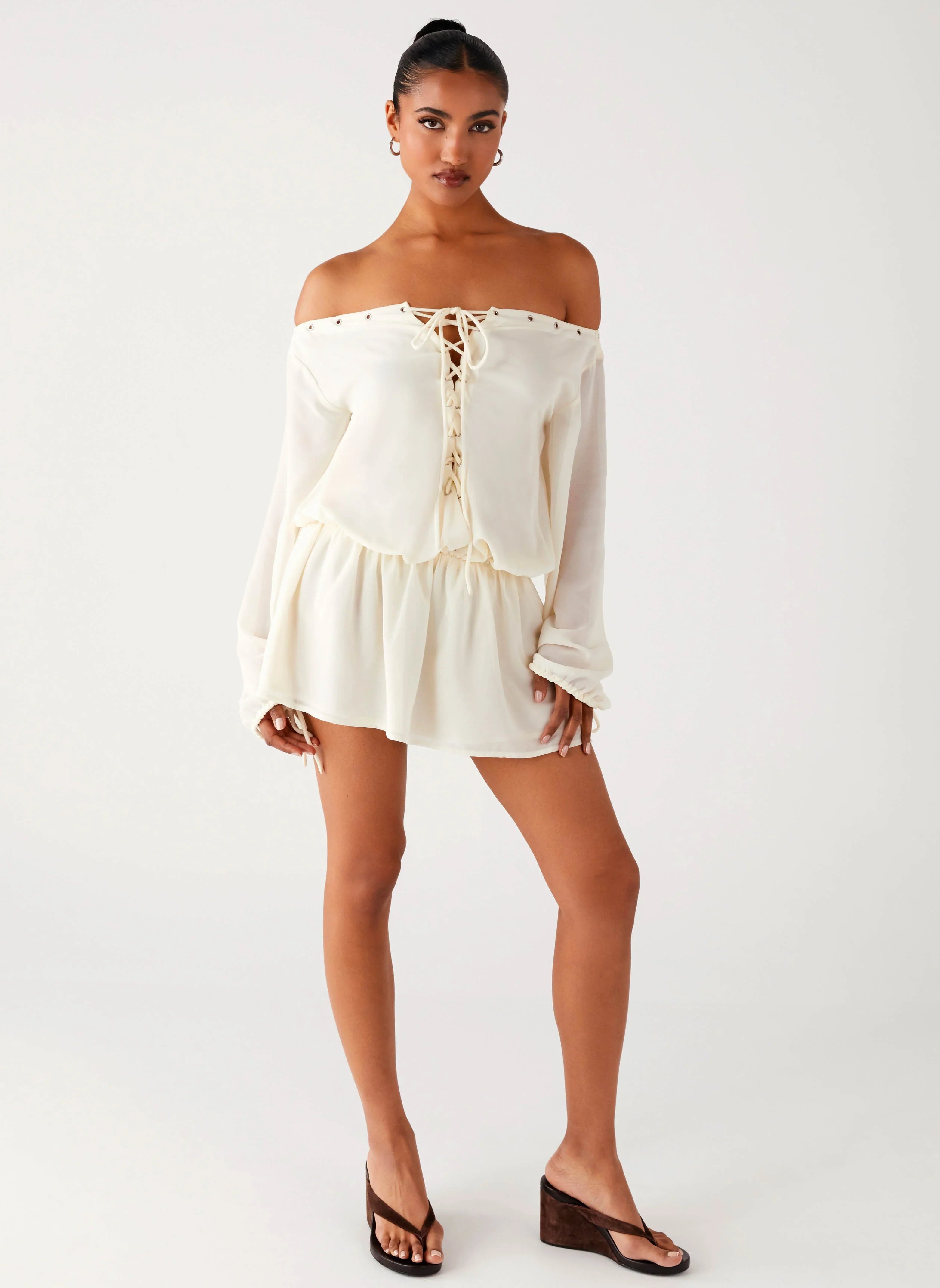 Astaria Mini Dress Ivory