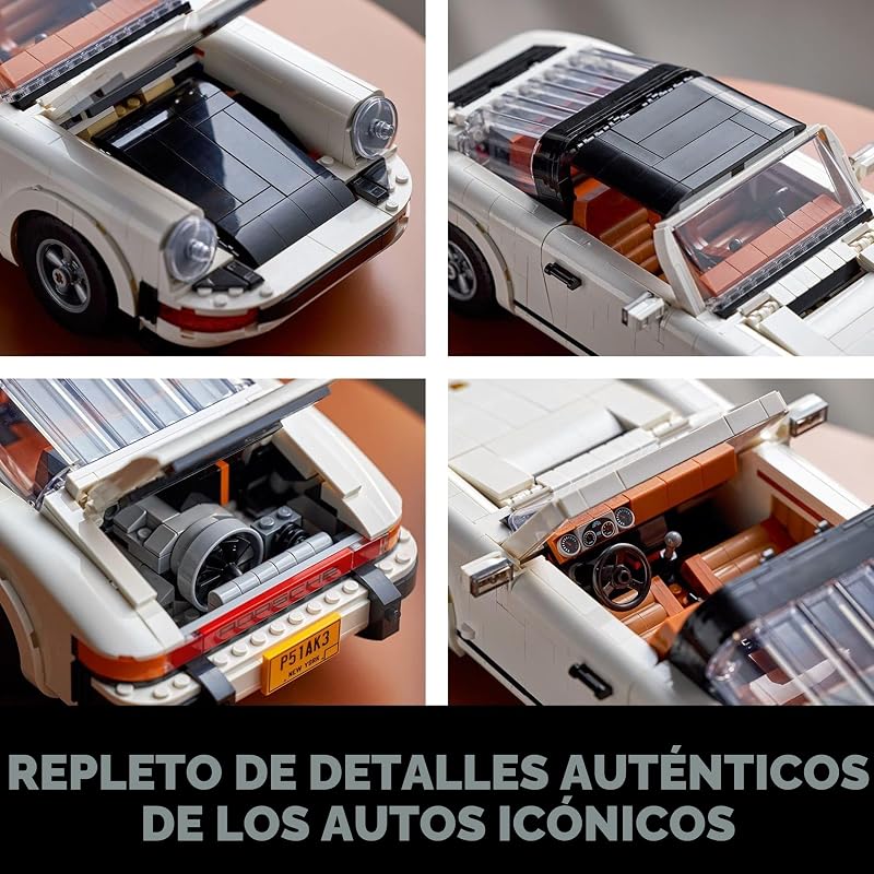 LEGO Icons Porsche 911 10295 Juego de construcción Turbo Targa coleccionable kit de modelo de coche de carreras Porsche 2 en 1 para adultos y adolescentes idea de regalo