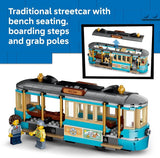 LEGO City Classic Beach Streetcar 60506 Building Toys for Boys Girls Ages 7 Trolley Playset for Pretend Play 5 Minifigures 693 pieces Gift for Birthdays