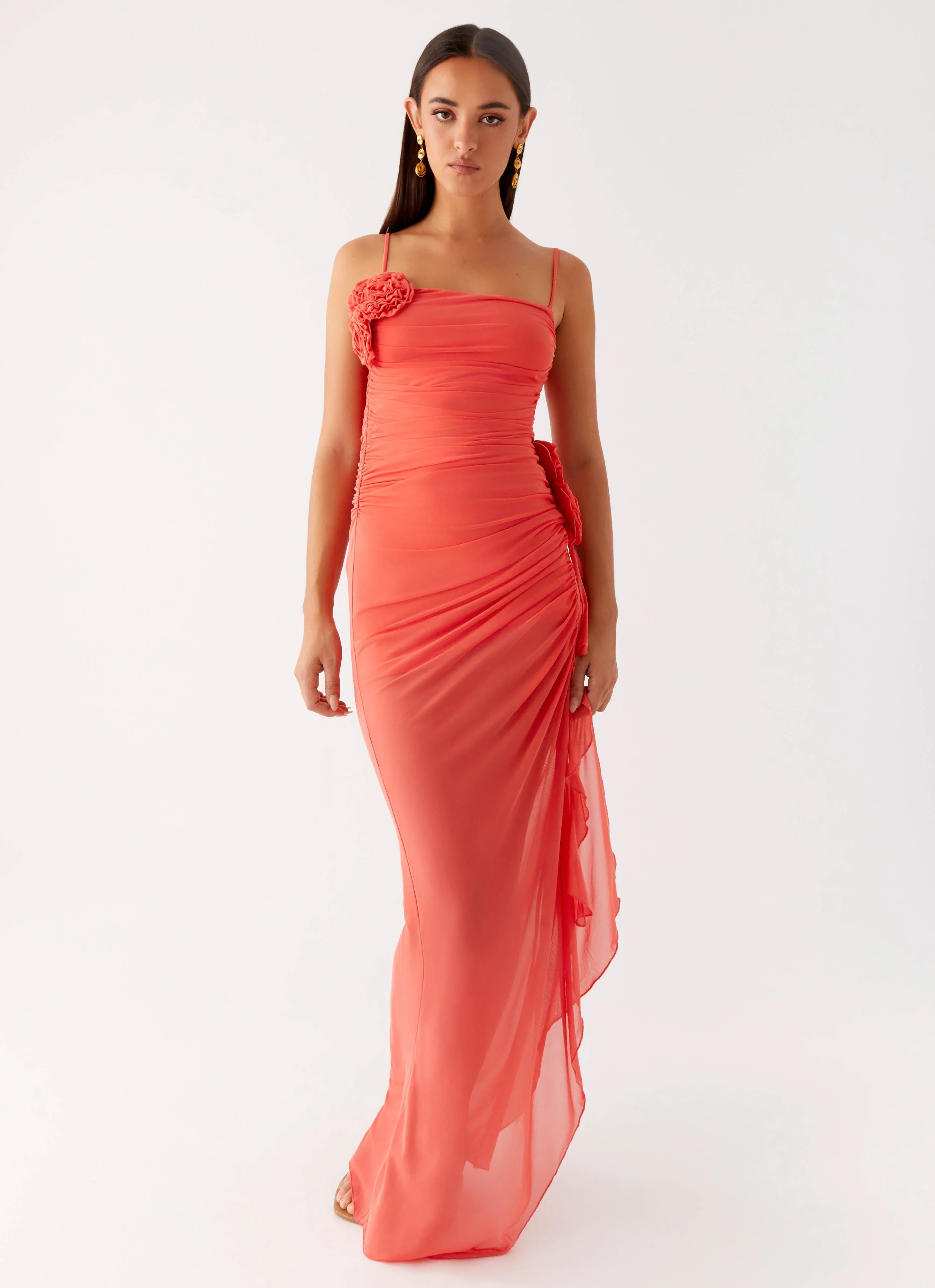Louana Maxi Dress Coral
