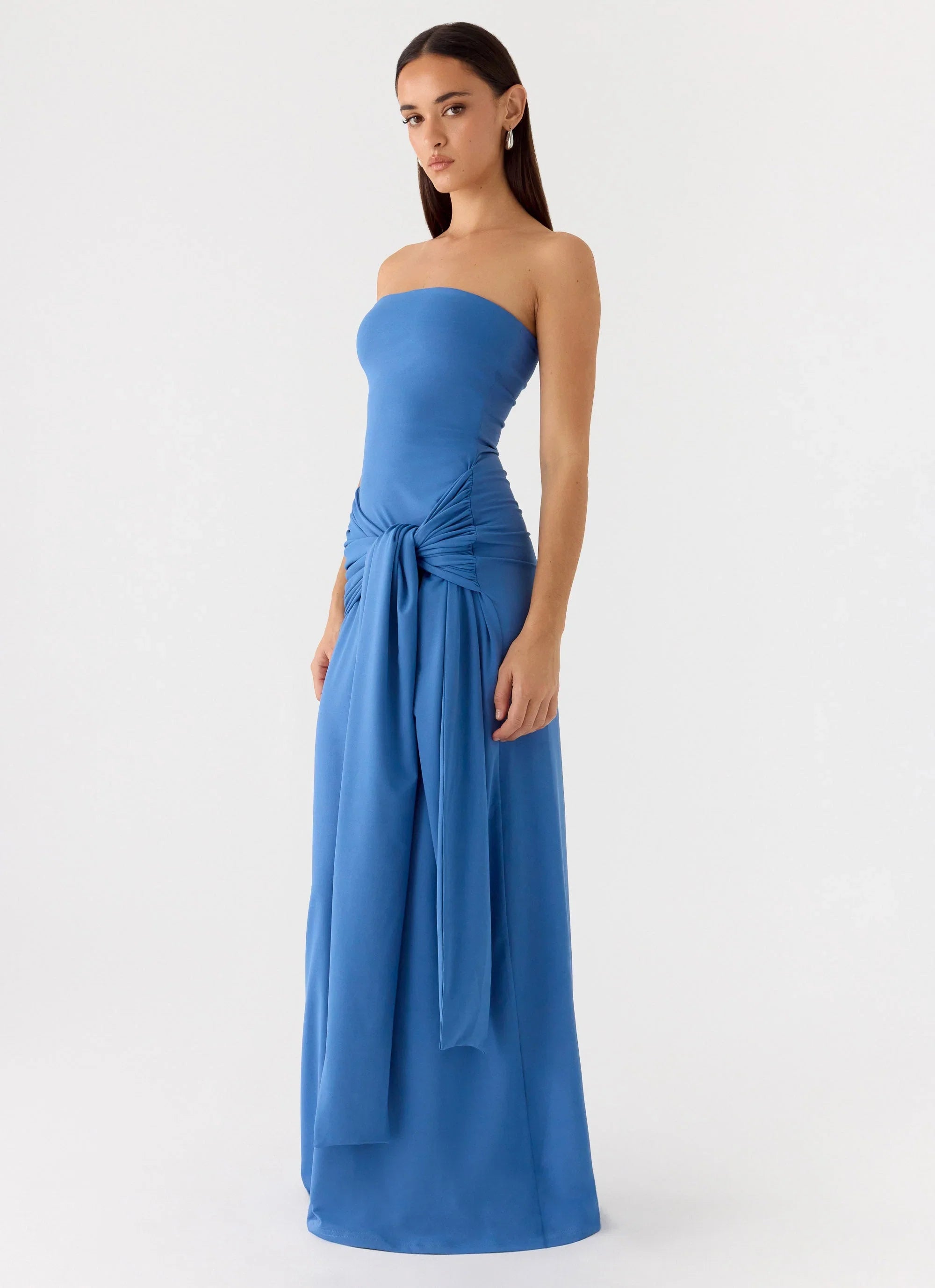 Stole My Heart Maxi Dress Washed Navy