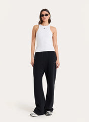 White 4th Branded Racer Vest Top