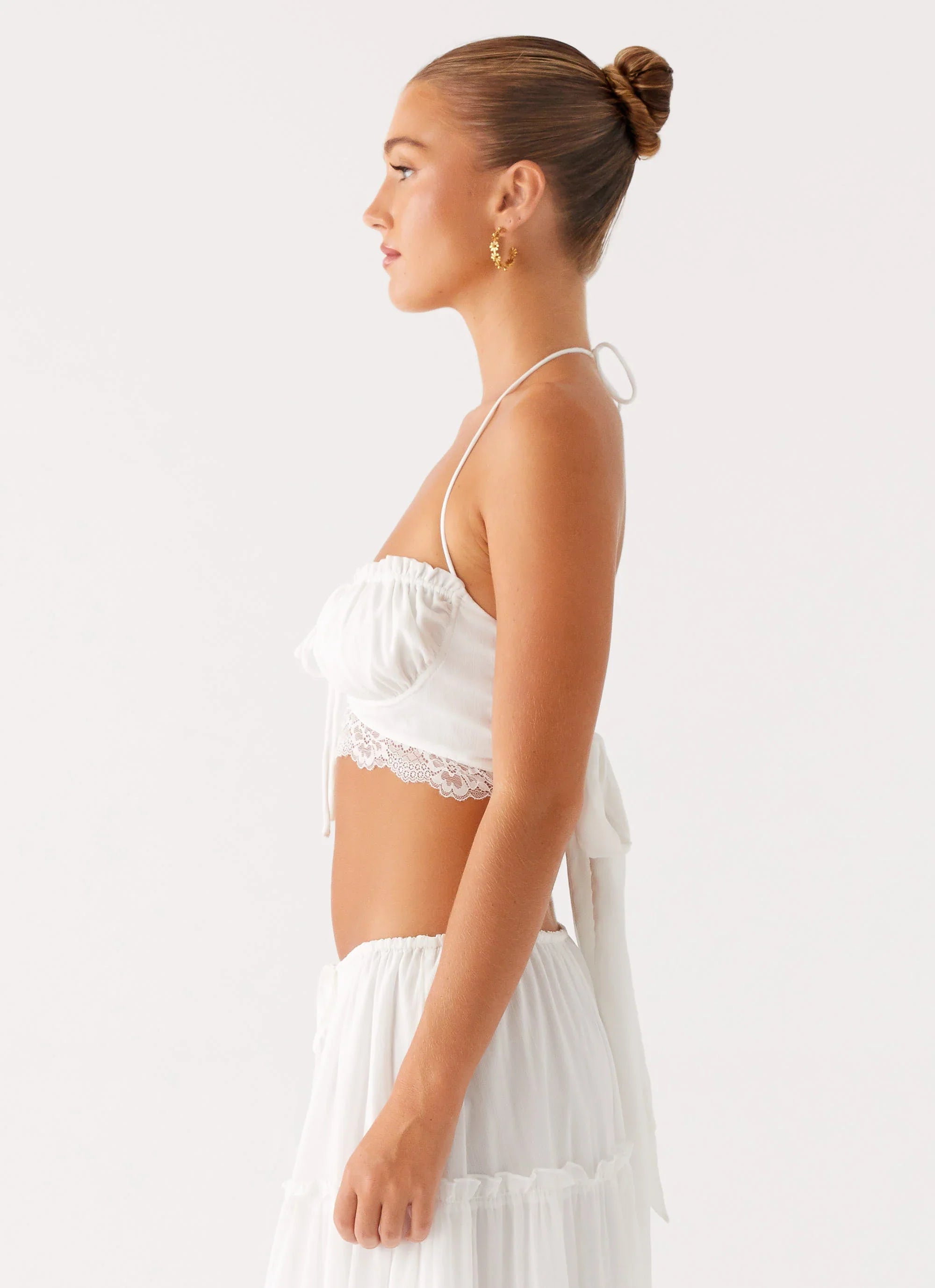 Evi Halterneck Top Ivory