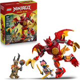LEGO NINJAGO Kais Dragon Mech Battle Pack Building Toy for Boys Girls Kids Ages 6 Poseable Dragon Figure 3 Character Minifigures for Pretend Play Gift Idea for Birthdays 71851