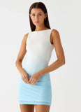 Sharona Mini Dress Blue Ombre