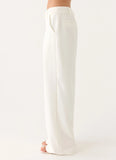 Sora Low Rise Pant White