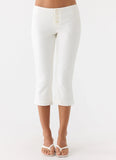 Andrea Pants White