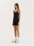 Black Sculpting Seamless Gym Vest Top