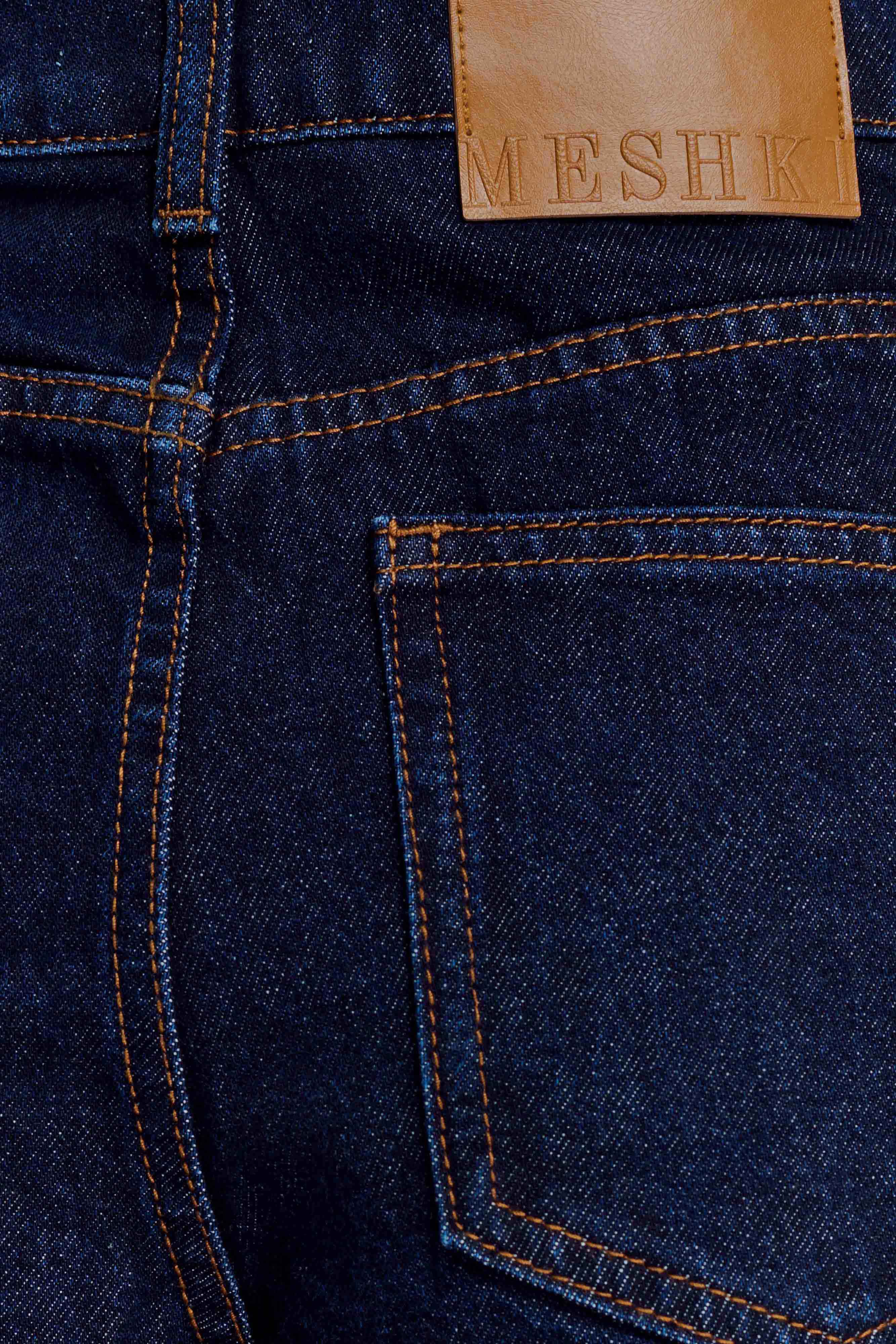 Carlene Cuffed Denim Shorts Indigo Blue