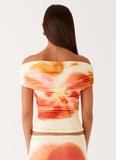 Moka Off Shoulder Top Mimosa Blossom