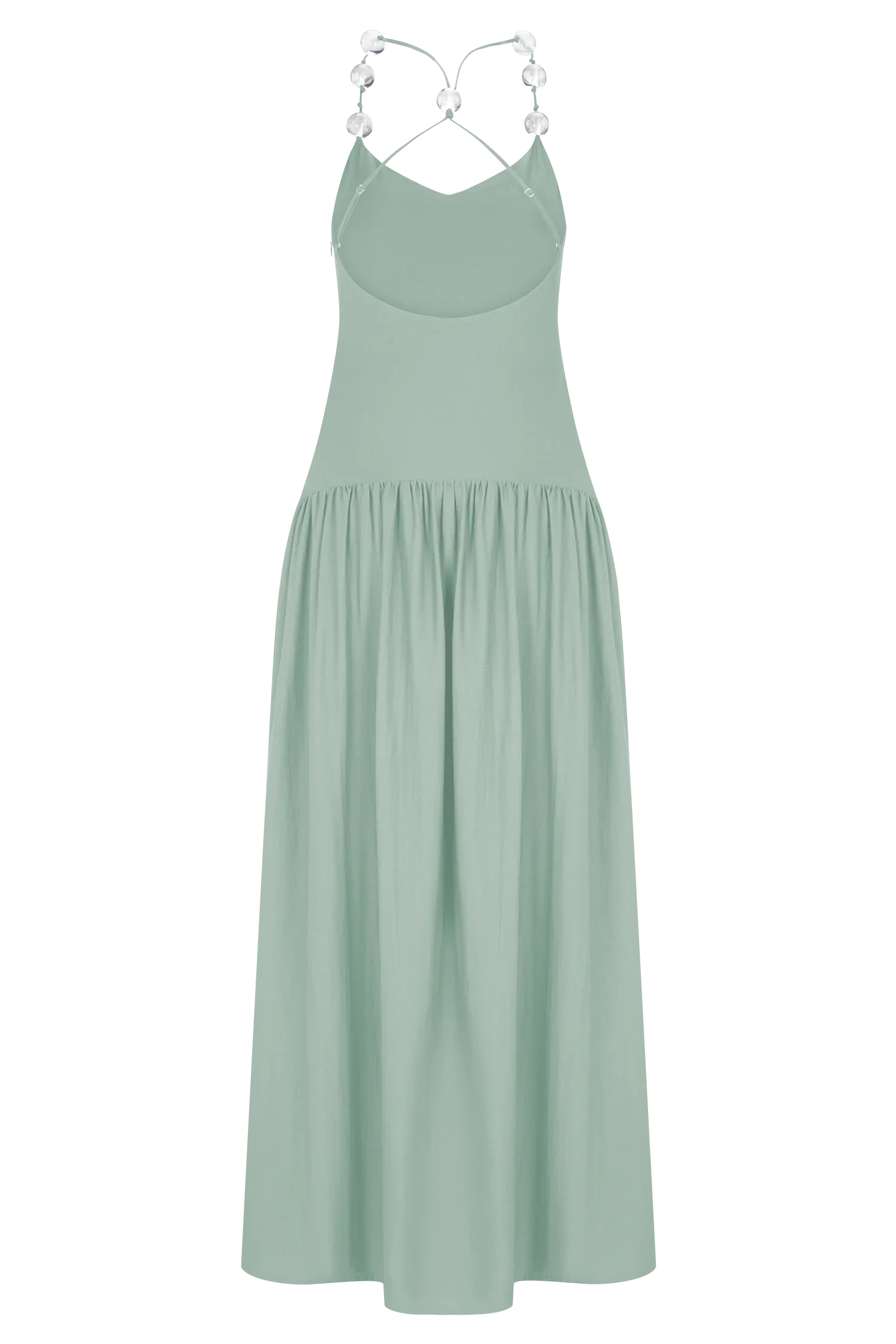 Darling Linen Maxi Dress Sage