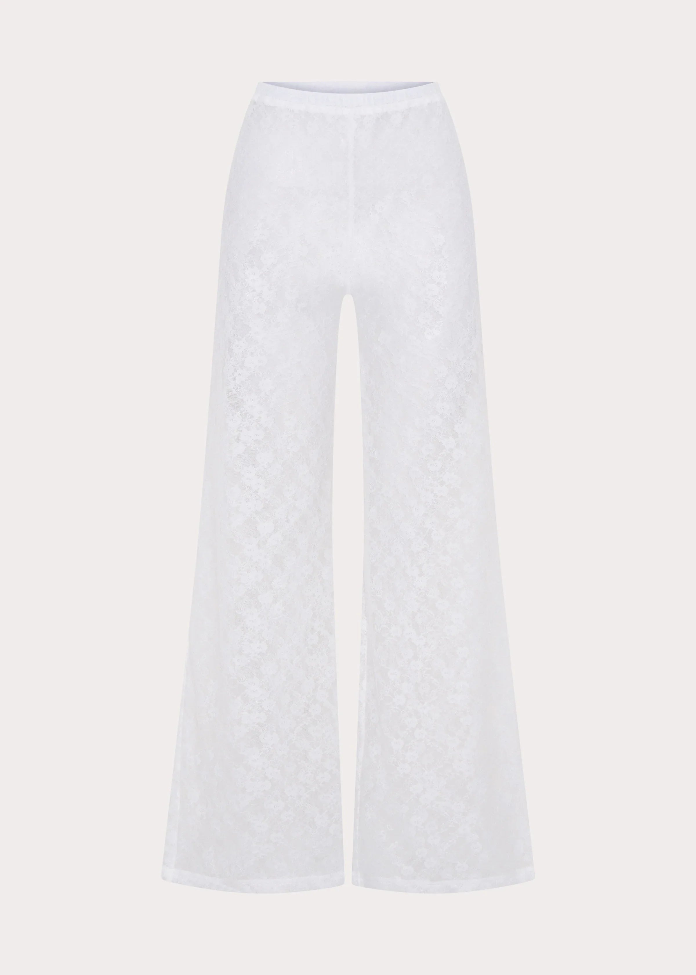 Matcha Lace Pants White