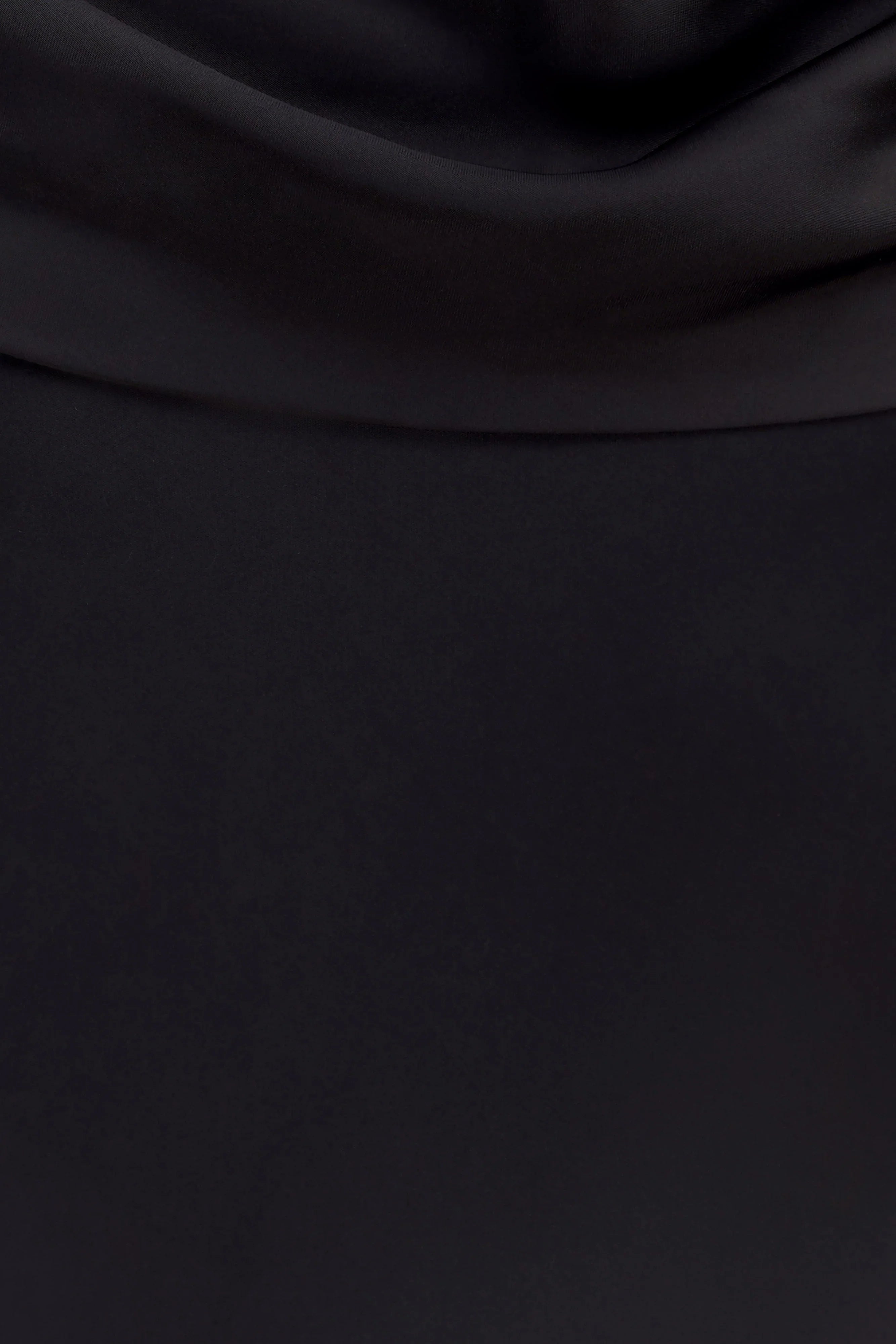 Lydia Cowl Neck Satin Maxi Dress Black