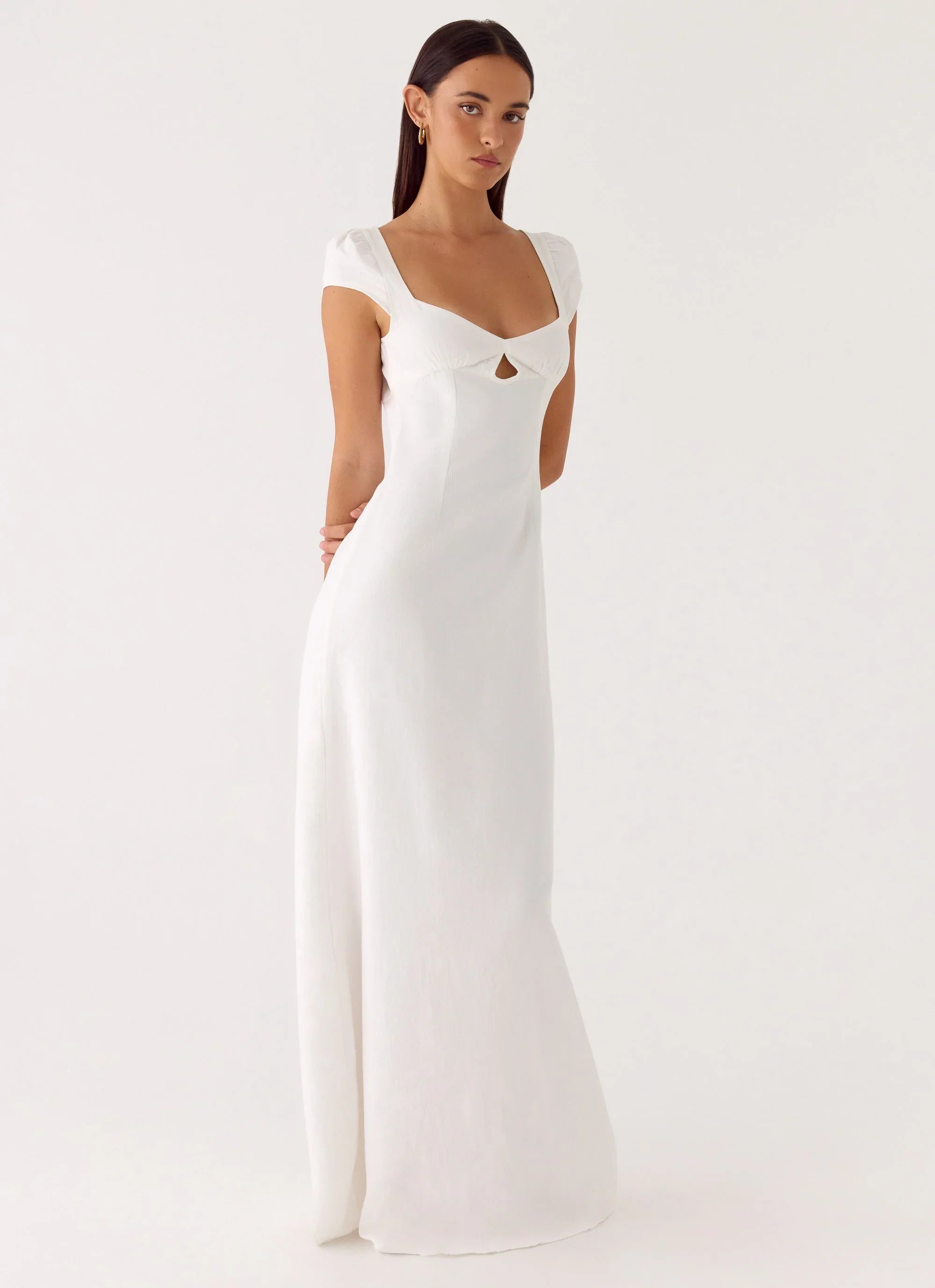 Never Really Over Maxi Dress White