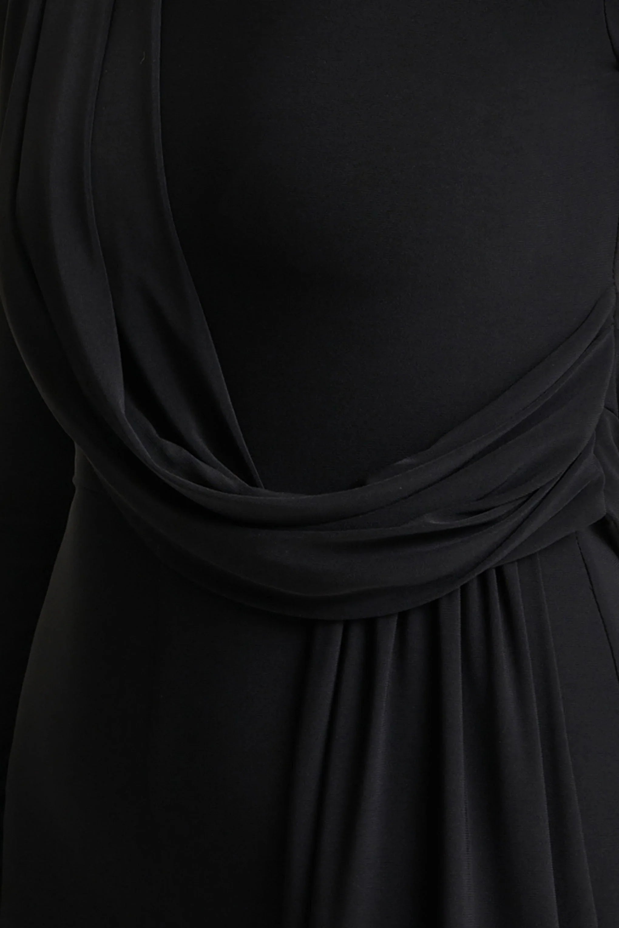 Havenna Black High Neck Jumpsuit