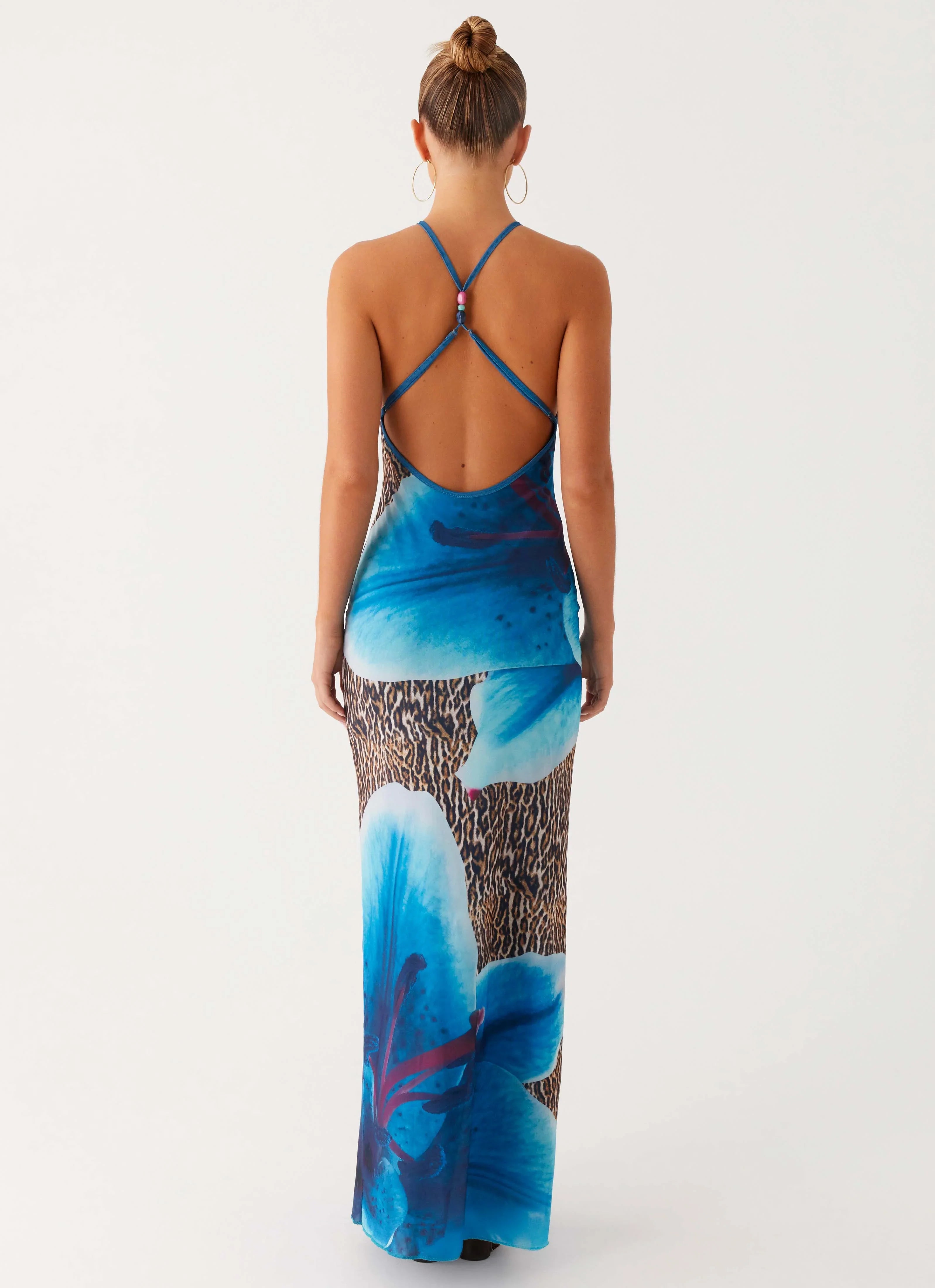 Sandy Siren Maxi Dress Cheetah Floral